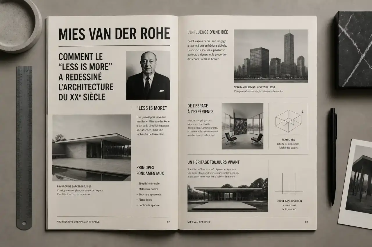 Mies van der Rohe : comment le "less is more" a redessiné l'architecture du XXe siècle