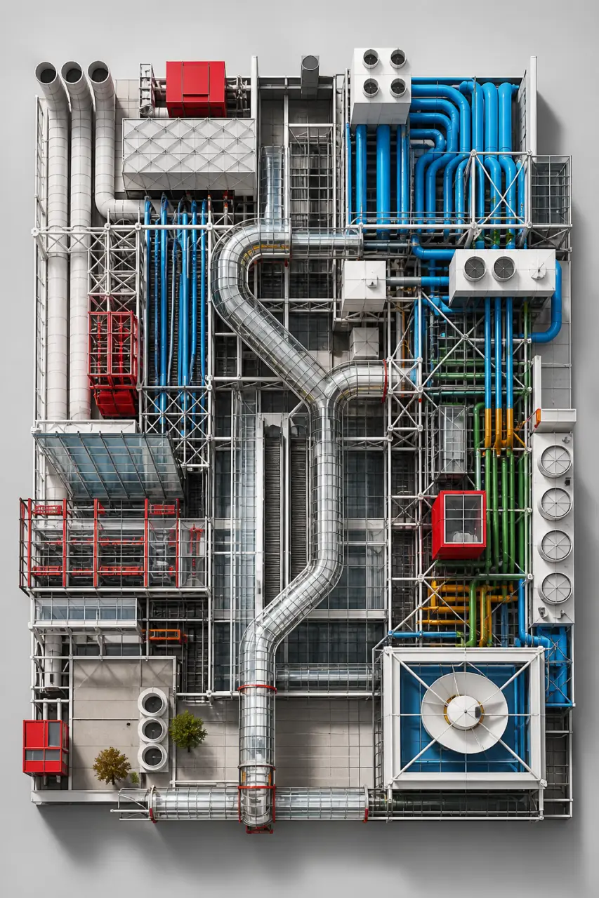 Architecture high-tech : la technique visible du Centre Pompidou aux façades de verre