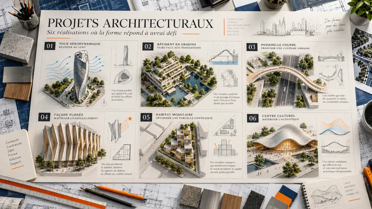 Projets architecturaux : six réalisations où la forme répond à un vrai défi