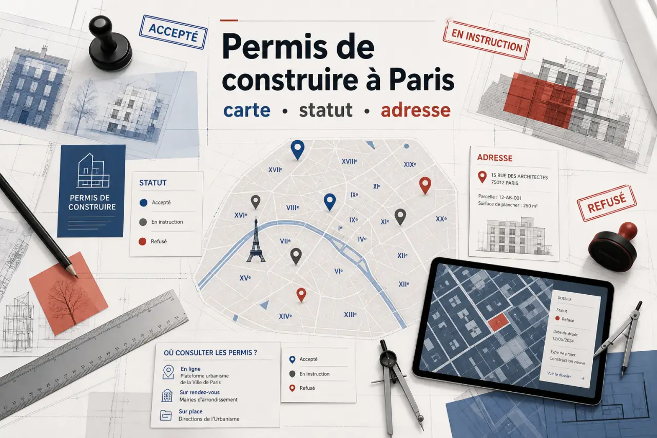 Où voir les permis de construire à Paris ? Carte, statut, adresse