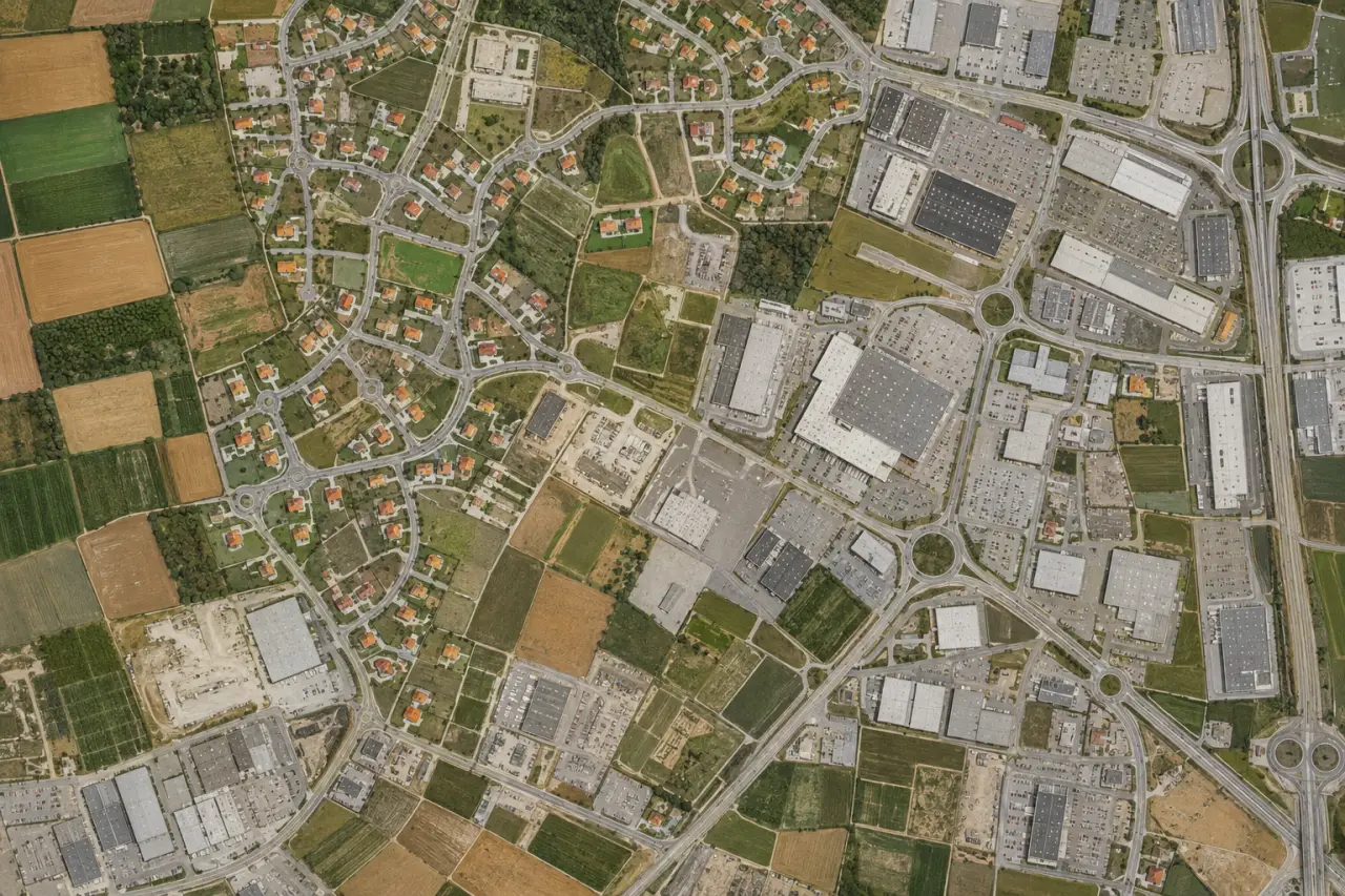 Périurbanisation : la ville diffuse entre pavillons, routes et sols artificialisés