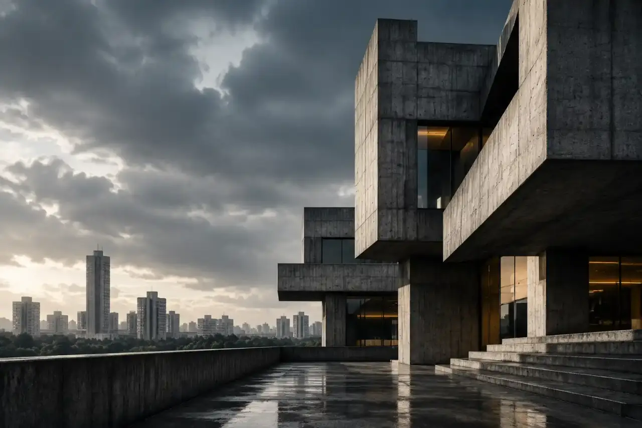 Architecture néo-brutaliste et béton brut par LUNORA