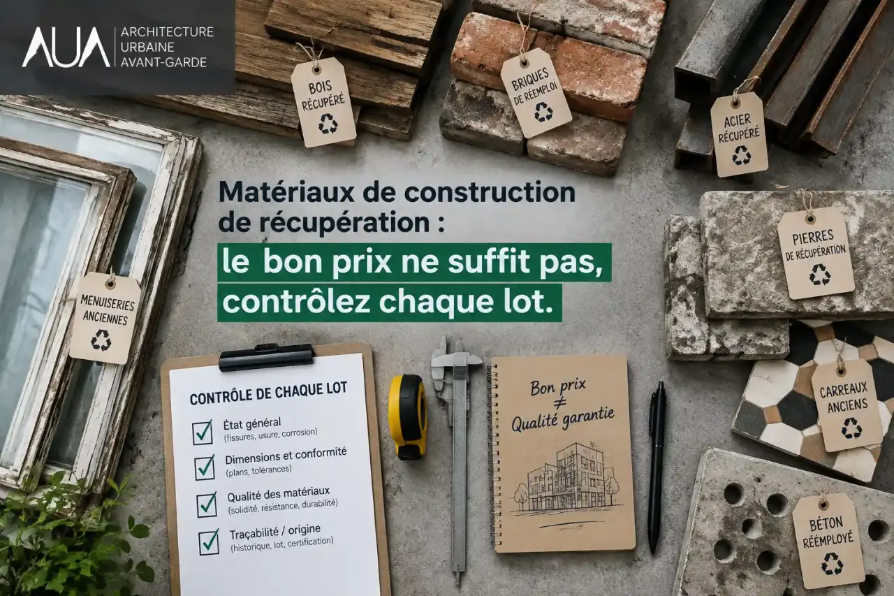 Matériaux de construction de récupération : le bon prix ne suffit pas, contrôlez chaque lot