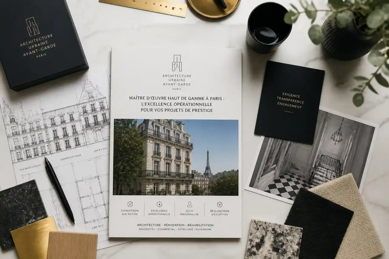 Maître d'œuvre haut de gamme à Paris : l'excellence opérationnelle pour vos projets de prestige
