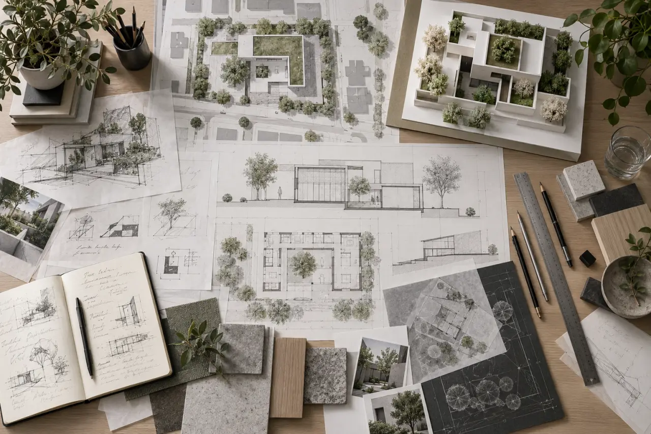 Une agence d’architecture contemporaine conçoit une maison adaptée au lieu et aux usages
